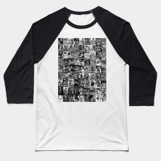 amitabh Bachchan Black and white collage Baseball T-Shirt